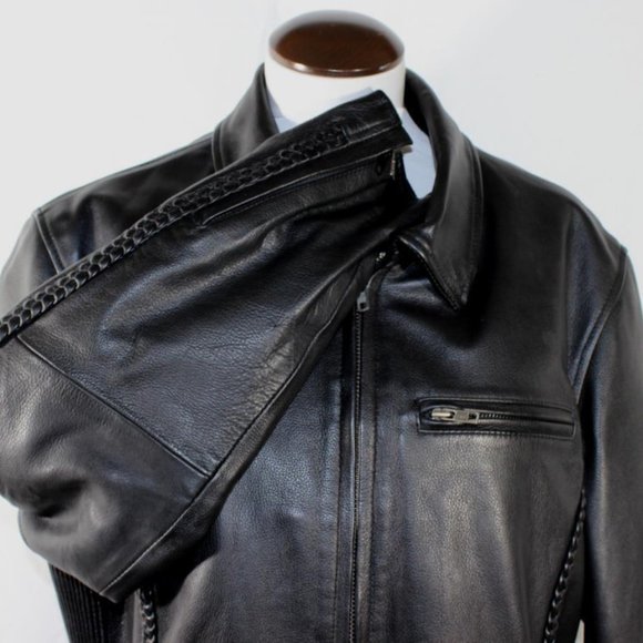 NEW First Classic Leather Gear Black Motorcycle Jacket Women's XL Zip -In Liner - Picture 3 of 7